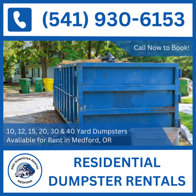 Top Residential Dumpster Rentals in Medford, OR - DDD Dumpster Rental Medford
